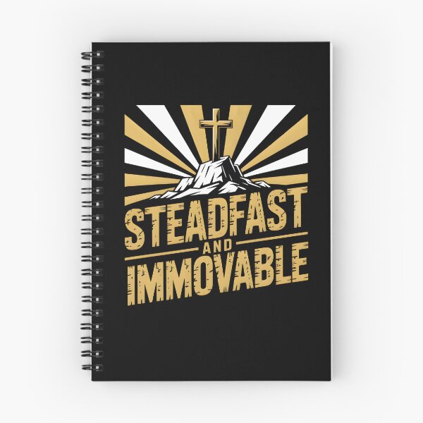 Item preview, Steadfast and Immovable - Christian Strength Faith Based Graphic Tee designed and sold by ForgedByFaith.