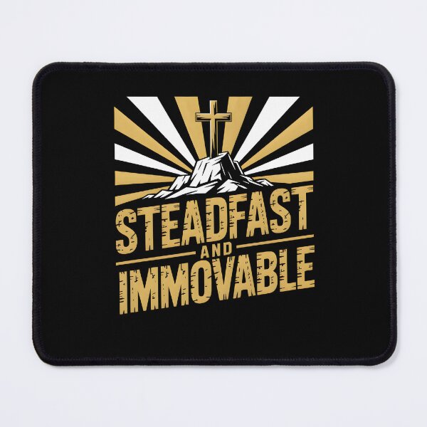 Item preview, Steadfast and Immovable - Christian Strength Faith Based Graphic Tee designed and sold by ForgedByFaith.