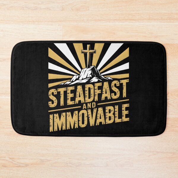 Item preview, Steadfast and Immovable - Christian Strength Faith Based Graphic Tee designed and sold by ForgedByFaith.