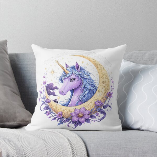 Item preview, Whimsical Unicorn Roaming Love Fantasy Moon designed and sold by chattsuede.