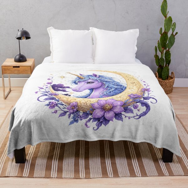 Item preview, Whimsical Unicorn Roaming Love Fantasy Moon designed and sold by chattsuede.