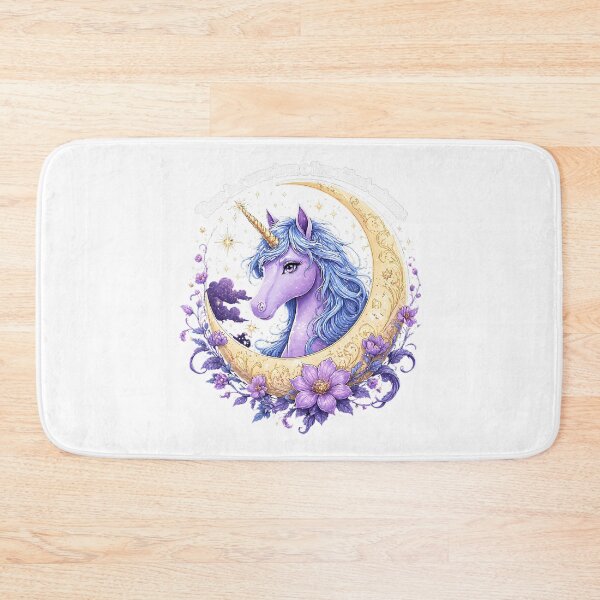 Item preview, Whimsical Unicorn Roaming Love Fantasy Moon designed and sold by chattsuede.