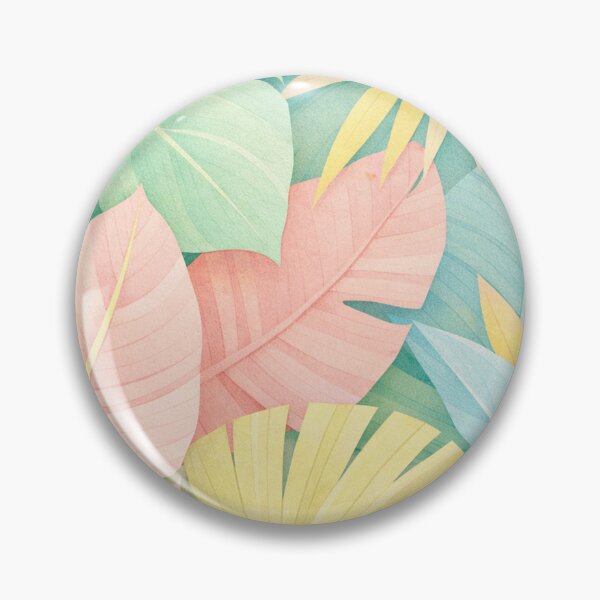 Item preview, Pastel Tropical Leaves Botanical Illustration Nature designed and sold by Owcomm.