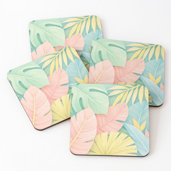 Item preview, Pastel Tropical Leaves Botanical Illustration Nature designed and sold by Owcomm.