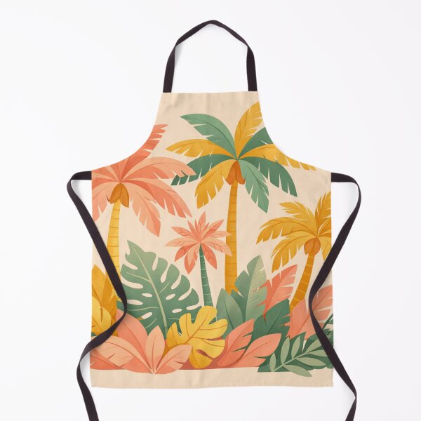 Aperçu de l'œuvre Illustration bohème pastel de palmiers tropicaux et de feuilles de monstera créée et vendue par Owcomm.