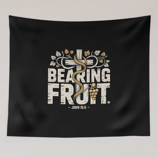 Item preview, Bearing Fruit - John 15:5 Christian Faith Based Graphic Tee designed and sold by ForgedByFaith.