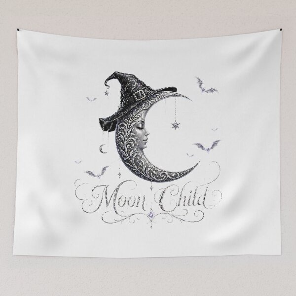 Item preview, Moon Child Witch Hat Celestial Gothic designed and sold by chattsuede.