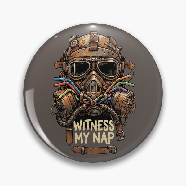 Item preview, Post-Apocalyptic Dieselpunk Gas Mask Nap Quote designed and sold by SplashTastic.
