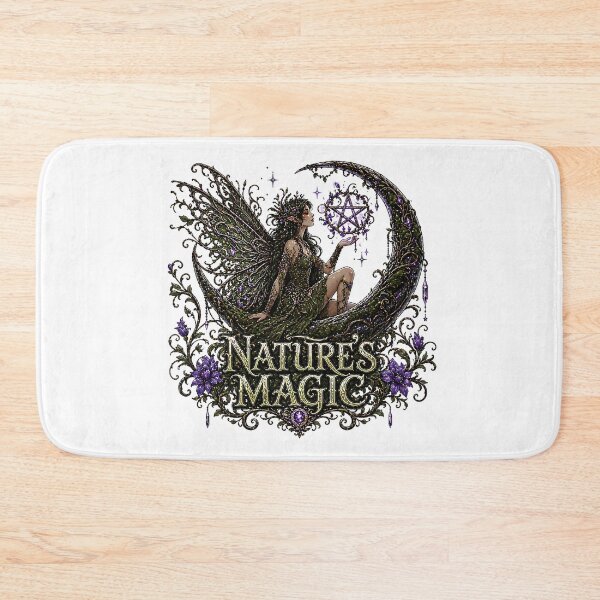Item preview, Nature's Magic Fairy Pentagram Mystical Moon designed and sold by chattsuede.