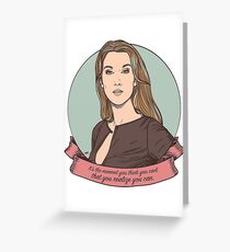 Celine Dion inspo Greeting Card