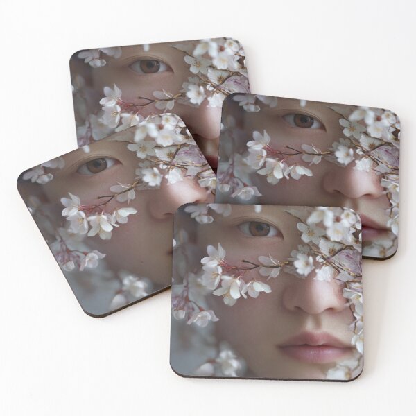 Item preview, Floral Mask Japanese Woman Portrait designed and sold by Samurai Floral Design.