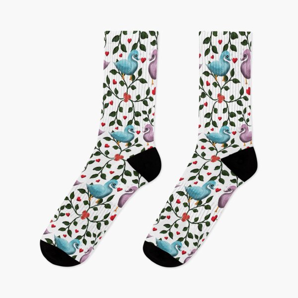 Item preview, Cute Love Birds Seamless Pattern Romantic Valentine Floral Hearts Design designed and sold by HopeAndHustle.