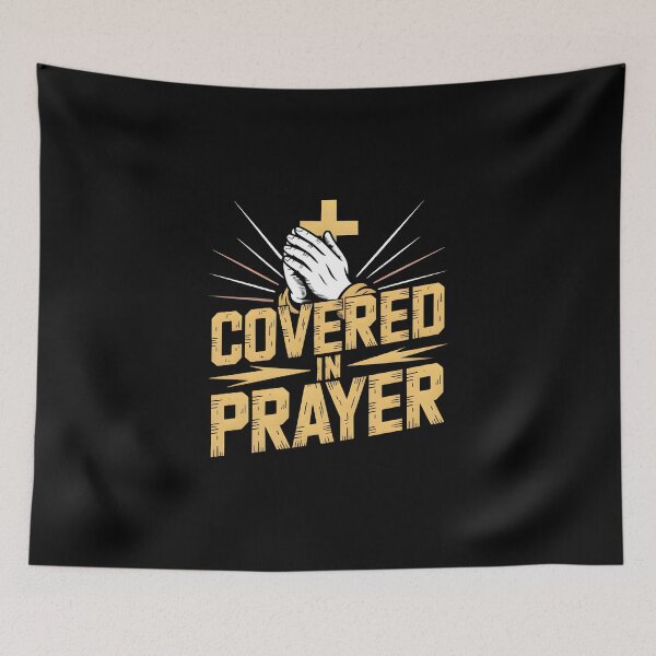 Item preview, Covered In Prayer - Christian Faith Faith Based Graphic Tee designed and sold by ForgedByFaith.