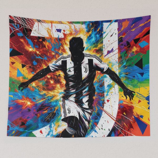 Item preview, FINO ALLA FINE JUVE PLAYER SPLASH WATERCOLOR designed and sold by Arte Cartoon From TagTeam Group.