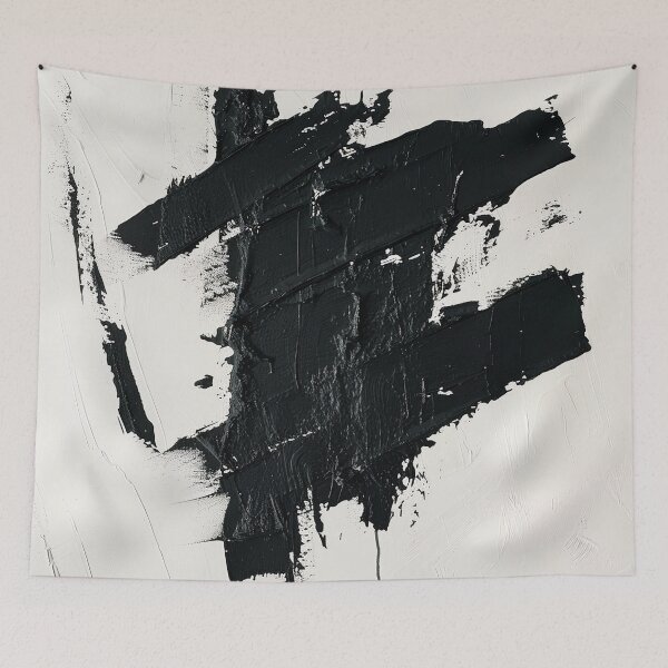 Item preview, Abstract black and white structure design, minimalist modern texture designed and sold by CosmicGlyph.