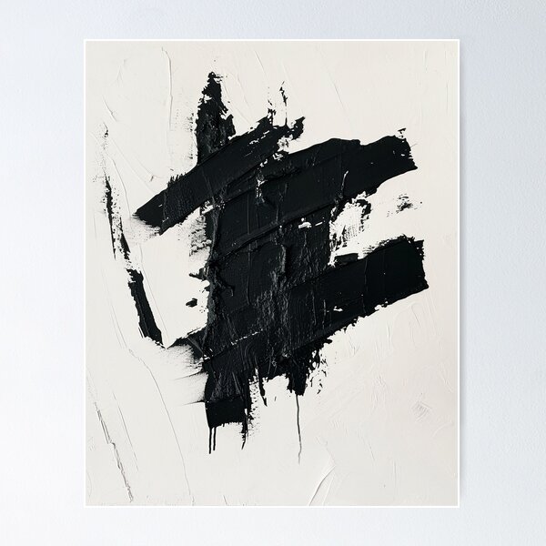 Item preview, Abstract black and white structure design, minimalist modern texture designed and sold by CosmicGlyph.
