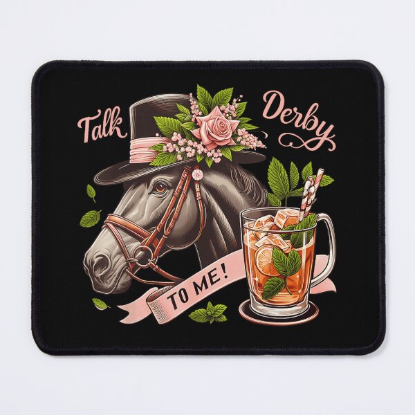 Item preview, Talk Derby To Me Horse Racing Mint Julep Southern Style Art designed and sold by ashenz.