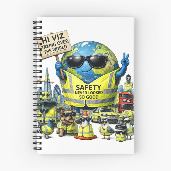 Item preview, Hi Viz Taking Over The World Funny Design – Safety Never Looked So Good designed and sold by GarnerSupplyCo.