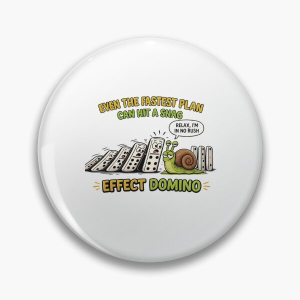 Item preview, Domino Effect Interrupted – Funny Snail Chain Reaction T-Shirt designed and sold by Aimetoi.