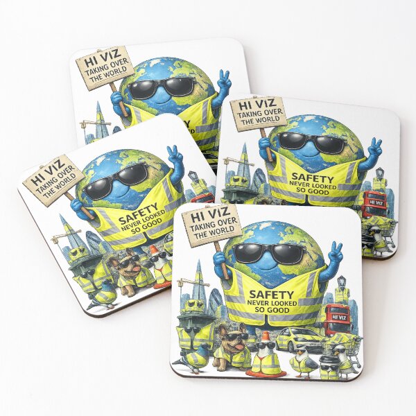 Item preview, Hi Viz Taking Over The World Funny Design – Safety Never Looked So Good designed and sold by GarnerSupplyCo.