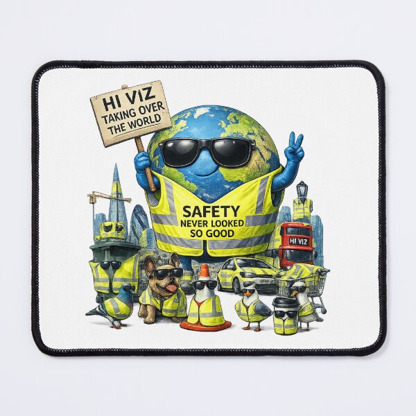 Item preview, Hi Viz Taking Over The World Funny Design – Safety Never Looked So Good designed and sold by GarnerSupplyCo.