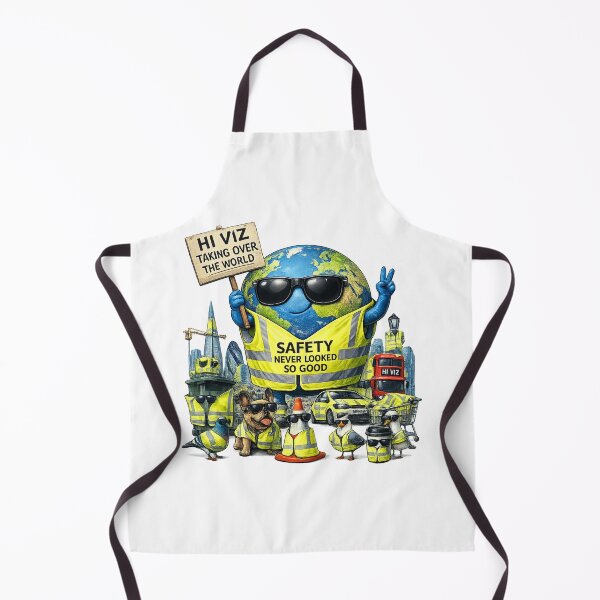 Item preview, Hi Viz Taking Over The World Funny Design – Safety Never Looked So Good designed and sold by GarnerSupplyCo.