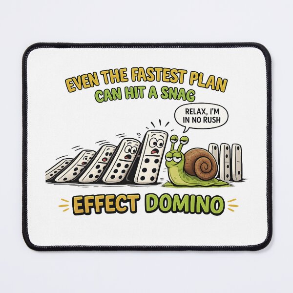 Item preview, Domino Effect Interrupted – Funny Snail Chain Reaction T-Shirt designed and sold by Aimetoi.