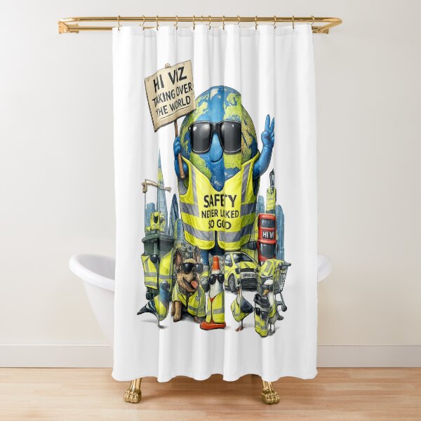 Item preview, Hi Viz Taking Over The World Funny Design – Safety Never Looked So Good designed and sold by GarnerSupplyCo.