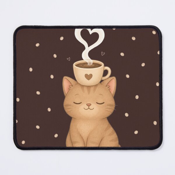 Item preview, Zen Kitten with Coffee and Heart Scent designed and sold by EsenciaZen.