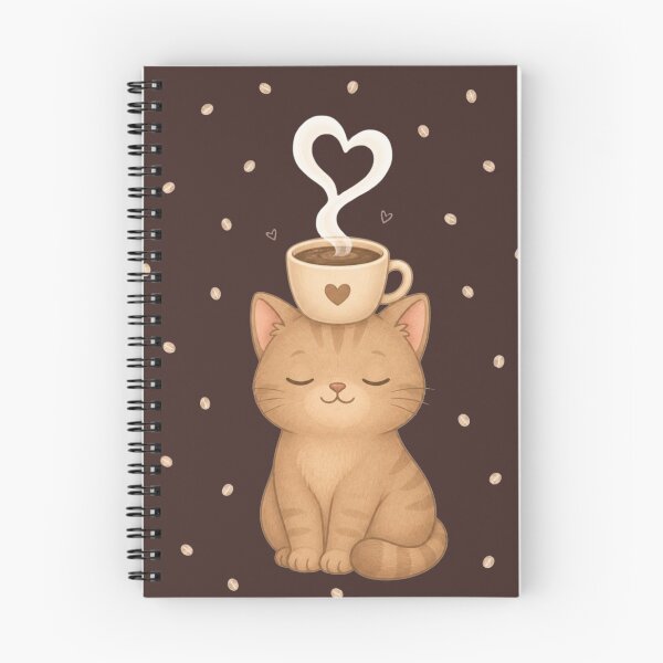 Item preview, Zen Kitten with Coffee and Heart Scent designed and sold by EsenciaZen.