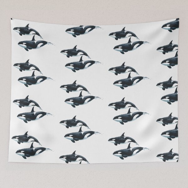 Item preview, Orca Killer Whale Pair | Marine Life designed and sold by Yogabyadeola.