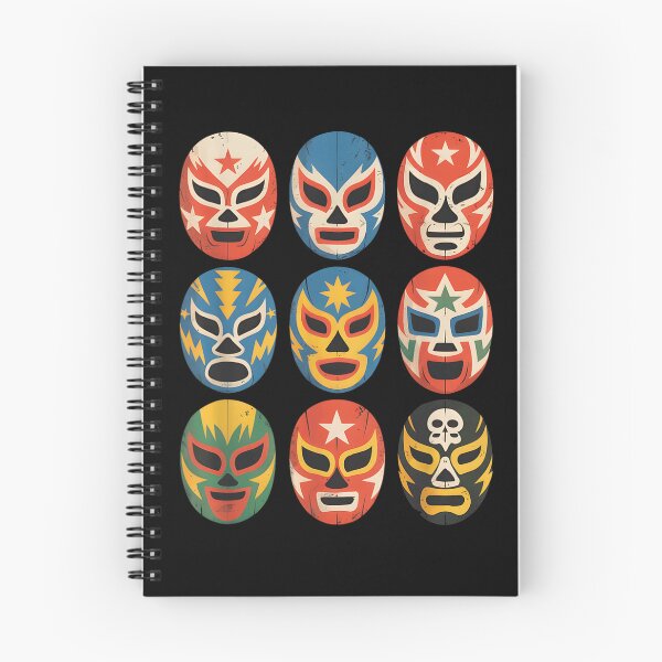 Artikelvorschau, Vintage Lucha Libre Mexikanisches Wrestling Masken Kollektion Farbenfrohe Retro Kämpferkunst entworfen und verkauft von ashenz.