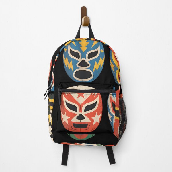 Item preview, Vintage Lucha Libre Mexican Wrestling Masks Collection Colorful Retro Fighter Art designed and sold by ashenz.