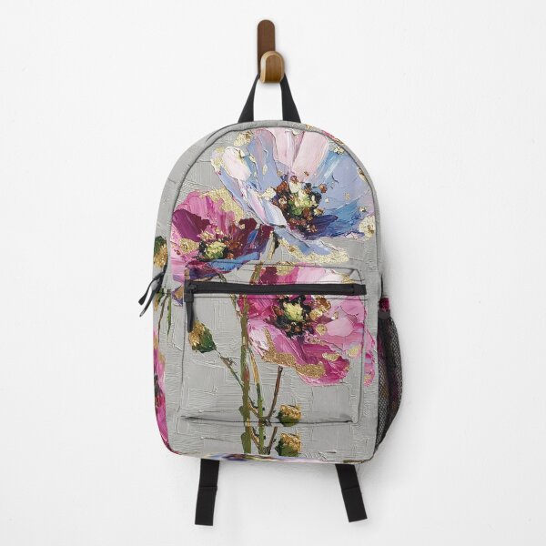 Item preview, Vibrant Floral Impasto Painting with Gold Leaf designed and sold by colorful-white.