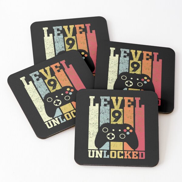 Item preview, Level 9 Unlocked Video Game Birthday designed and sold by OlyvieArt.