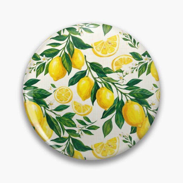 Item preview, Mediterranean Lemon Fruit Botanical Seamless Pattern designed and sold by SplashTastic.