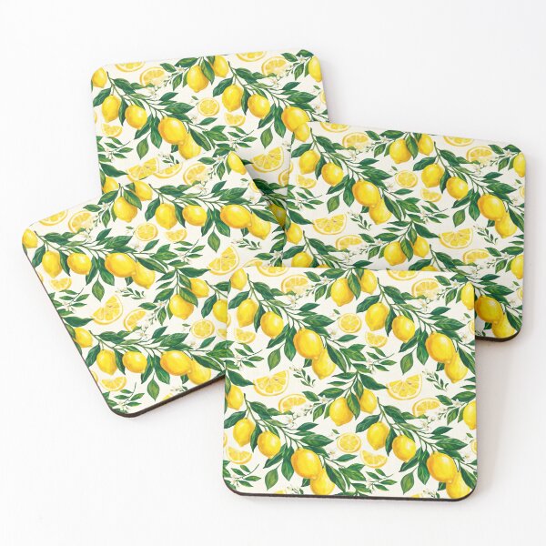 Item preview, Mediterranean Lemon Fruit Botanical Seamless Pattern designed and sold by SplashTastic.