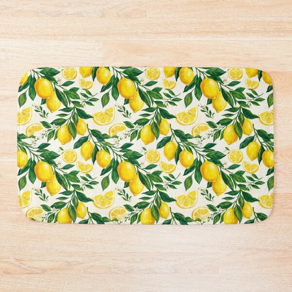 Item preview, Mediterranean Lemon Fruit Botanical Seamless Pattern designed and sold by SplashTastic.