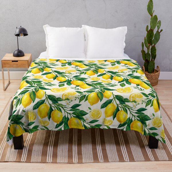 Item preview, Mediterranean Lemon Fruit Botanical Seamless Pattern designed and sold by SplashTastic.
