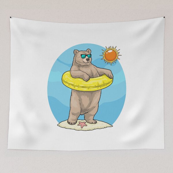 Item preview, Bear Beach Inflatable float Summer designed and sold by Snabdesign84.