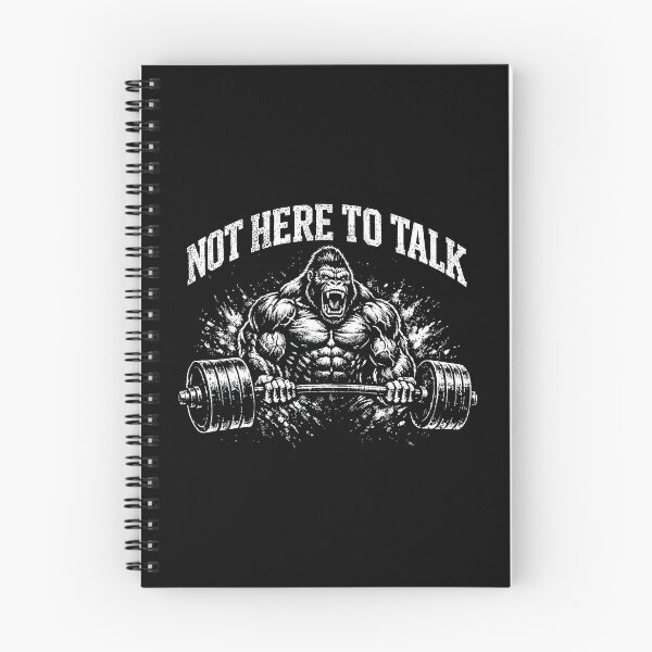 Item preview, Not Here to Talk Gorilla Gym designed and sold by eliramaison.