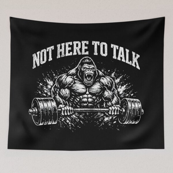 Item preview, Not Here to Talk Gorilla Gym designed and sold by eliramaison.