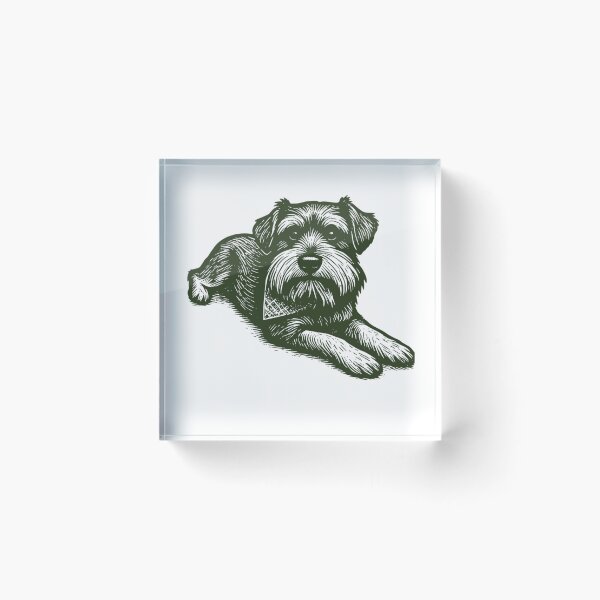 Item preview, Westley the Miniature Schnauzer Line Art designed and sold by SunnyBatch.