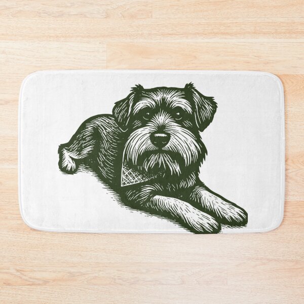 Item preview, Westley the Miniature Schnauzer Line Art designed and sold by SunnyBatch.