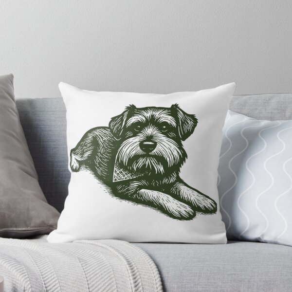 Item preview, Westley the Miniature Schnauzer Line Art designed and sold by SunnyBatch.