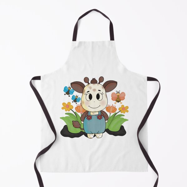Item preview, Spring Giraffe Girl In Flower Garden Cute Bee And designed and sold by LittleHugHouse.