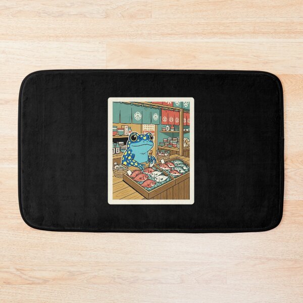 Item preview, Cute Frog Fish Market Japan Style Illustration designed and sold by JordynLadukeg65.