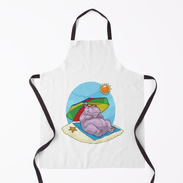 Item preview, Hippo Beach Parasol Summer designed and sold by Snabdesign84.