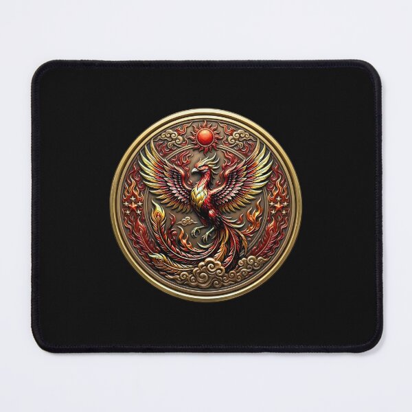 Item preview, Vermilion Bird Phoenix - Mythical Celestial Medal Art designed and sold by Spirits Dark Japan.
