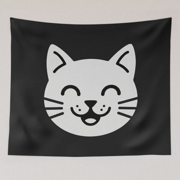 Item preview, Happy Smiling Cat Face Cute Kawaii Kitty Icon designed and sold by Owcomm.